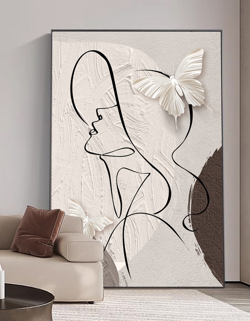 קנבס פרפרים בחוף השלווה