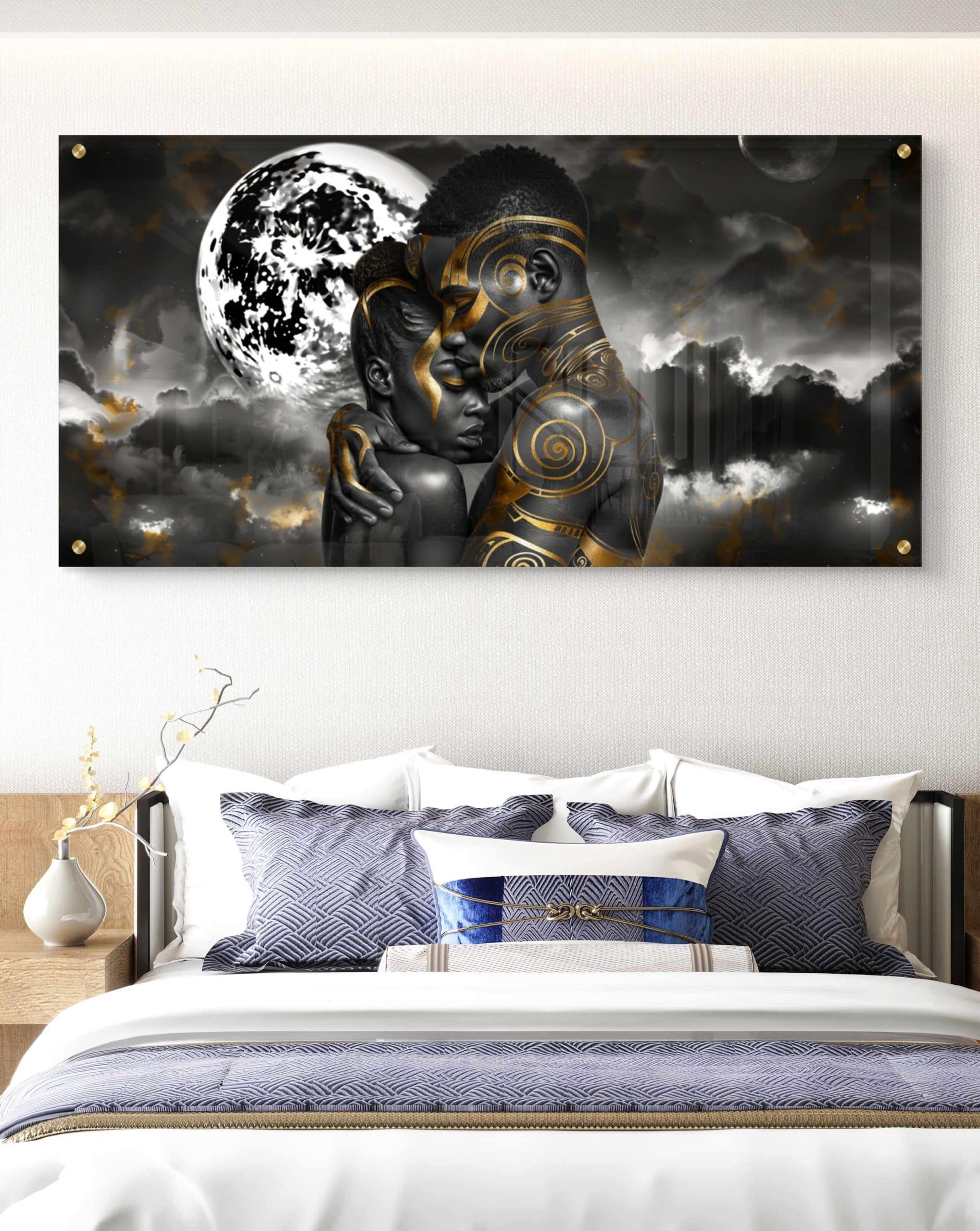 תמונת זכוכית "חיבוק ירח"