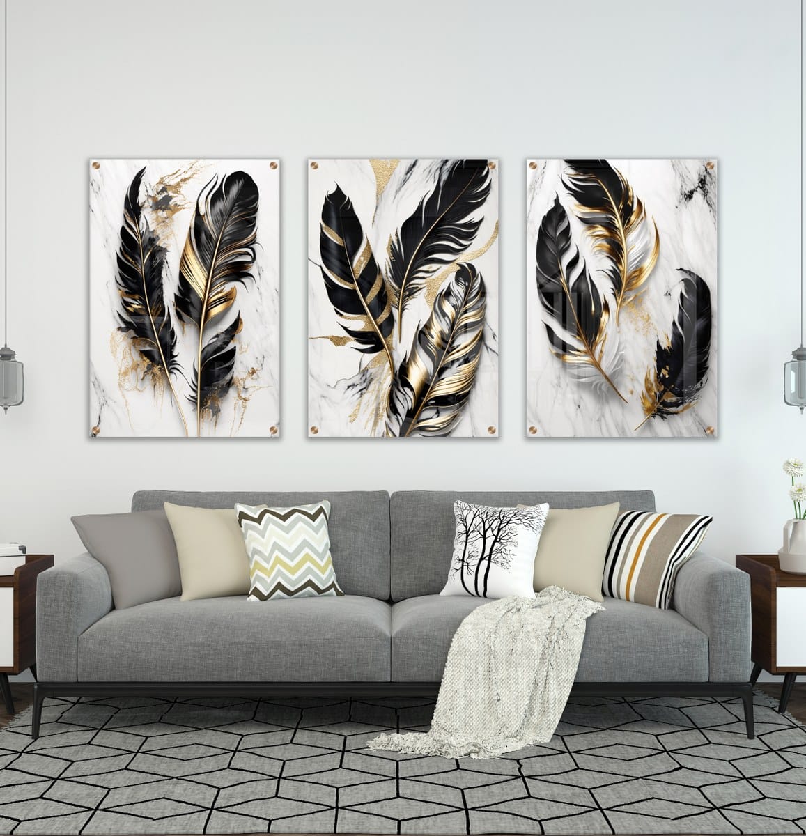 זכוכית "נוצות של אלגנטיות"